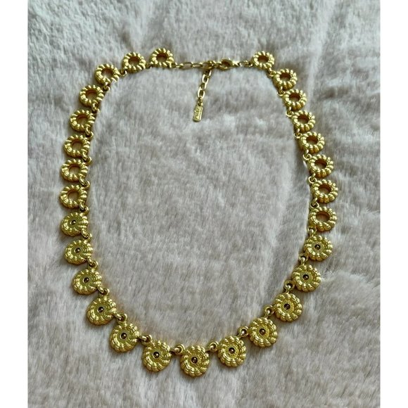 Vintage Stamped Gold Vendome Necklace - Picture 5 of 7